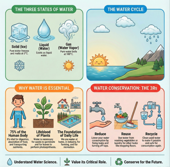 Water and the Water Cycle Summary